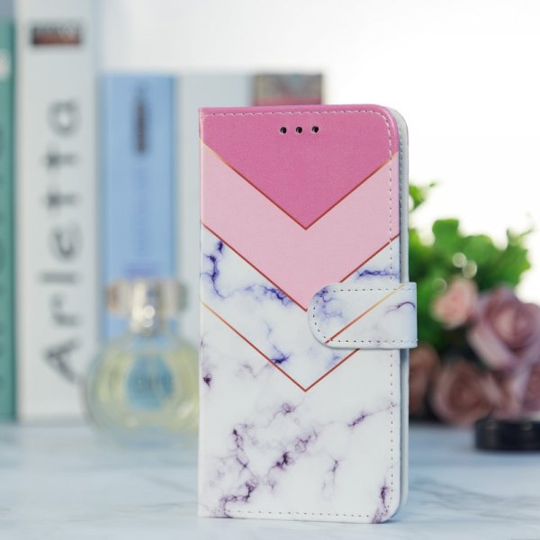 iPhone 15 Plus Cover Motiv Hvid Marmor