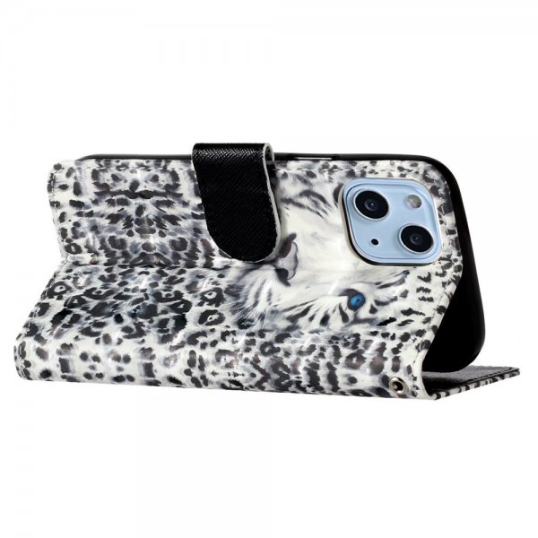 iPhone 15 Plus Cover Motiv Hvid Tiger