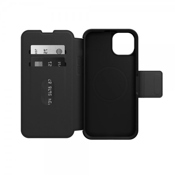 Otterbox iPhone 15 Plus Cover Strada MagSafe Shadow Black