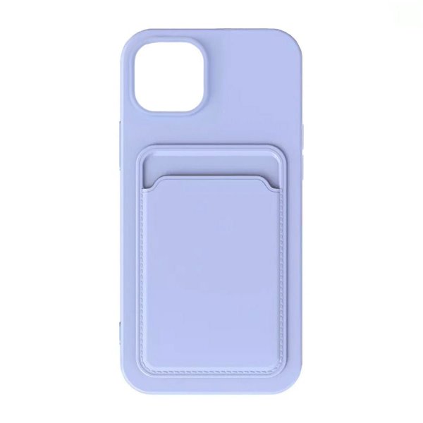 iPhone 15 Plus Cover Kortholder Lilla