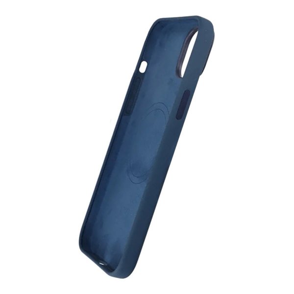 Rvelon iPhone 15 Plus Cover Silikone MagSafe Mørkeblå