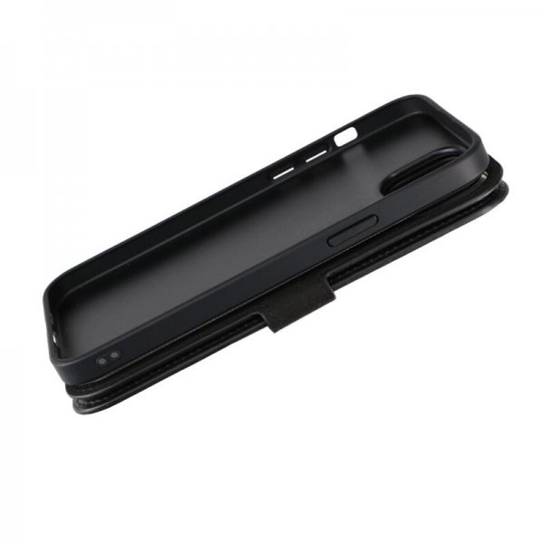 Rvelon iPhone 15 Plus Cover Magnetisk Aftageligt Etui Sort