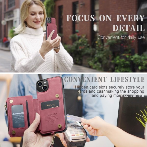 CaseMe iPhone 15 Plus Cover C20 Series Rød