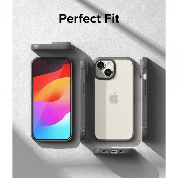 Ringke iPhone 15 Plus Cover Fusion Bold Matgrå