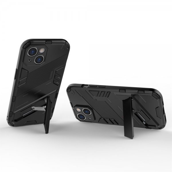 iPhone 15 Plus Cover med Stativ Sort