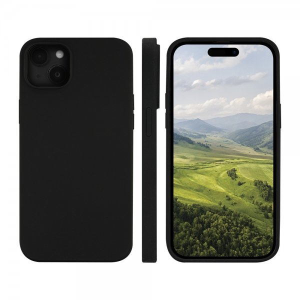 dbramante1928 iPhone 15 Plus Cover Monaco MagSafe Night Black