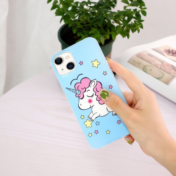 iPhone 15 Plus Cover Motiv Enhjørning
