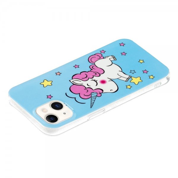 iPhone 15 Plus Cover Motiv Enhjørning