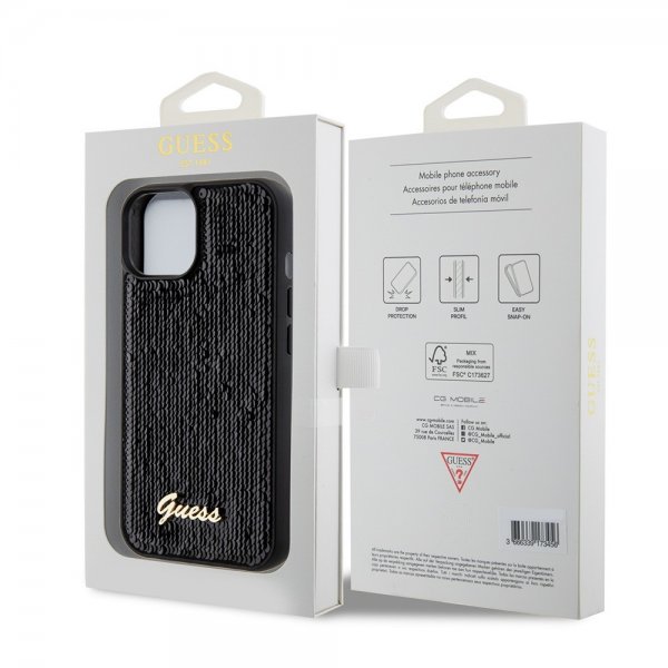 Guess iPhone 15 Plus Cover Sequin Sort
