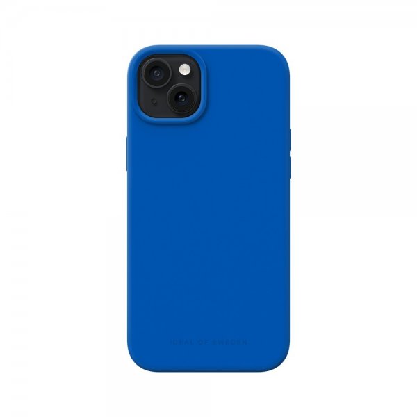 Ideal of Sweden iPhone 15 Plus Cover Silicone Case MagSafe Koboltblå