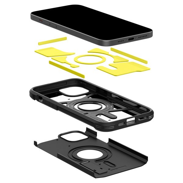 Spigen iPhone 15 Plus Cover Tough Armor MagFit Sort