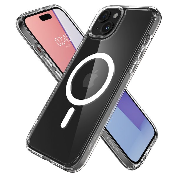 Spigen iPhone 15 Plus Cover Ultra Hybrid MagFit Hvid