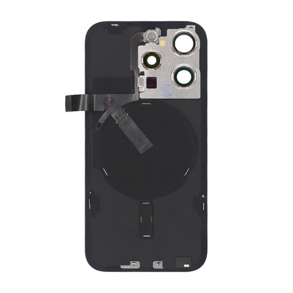 iPhone 15 Pro Bagside Glas Komplet OEM - Titanblå