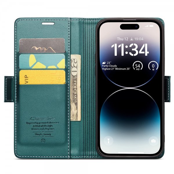 CaseMe iPhone 15 Pro Cover 023-serie Grøn