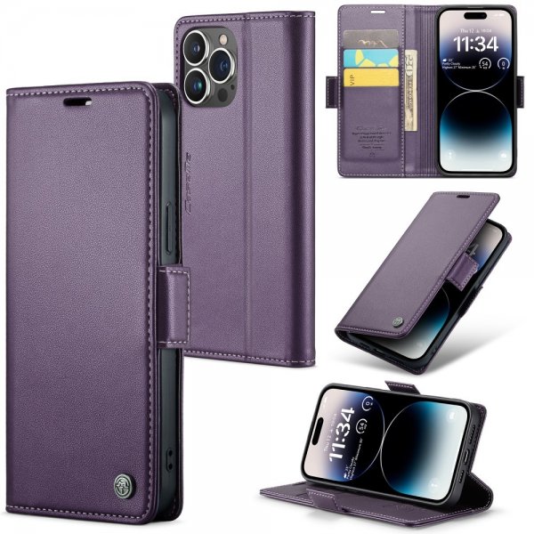 CaseMe iPhone 15 Pro Cover 023 Series Lilla