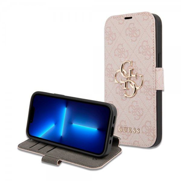 Guess iPhone 15 Pro Cover 4G Logo Rose