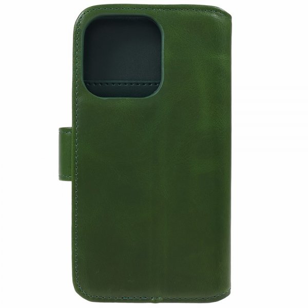 Nordic Covers iPhone 15 Pro Cover Essential Læder Juniper Green