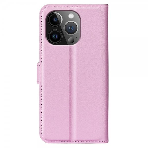 iPhone 15 Pro Cover Litchi Pink