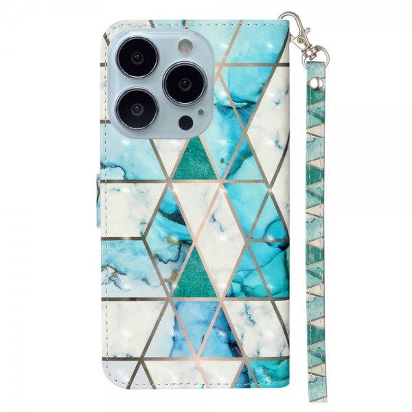 iPhone 15 Pro Cover Motiv Grøn Marmor