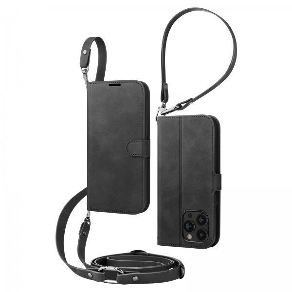 Spigen iPhone 15 Pro Cover Wallet S Pro Sort