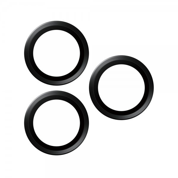 PanzerGlass iPhone 15 Pro/iPhone 15 Pro Max Kamera Beskyttelse Hoops Black Titanium
