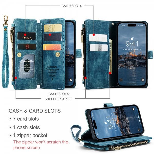 CaseMe iPhone 15 Pro Max Cover C30 Series Petroleum