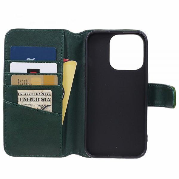 Nordic Covers iPhone 15 Pro Max Etui Essential Læder Juniper Green