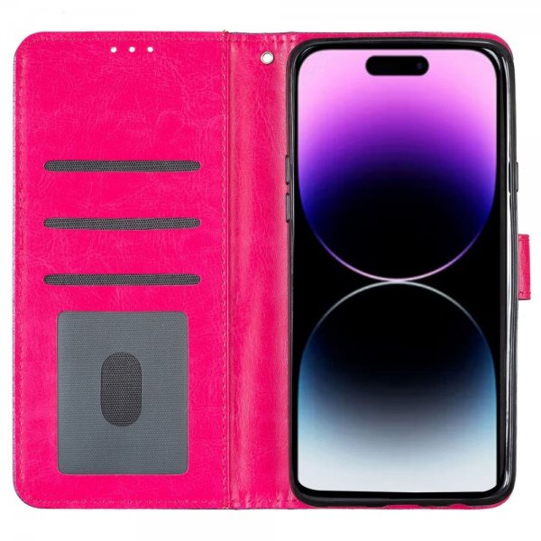 iPhone 15 Pro Max Cover Glitter Magenta