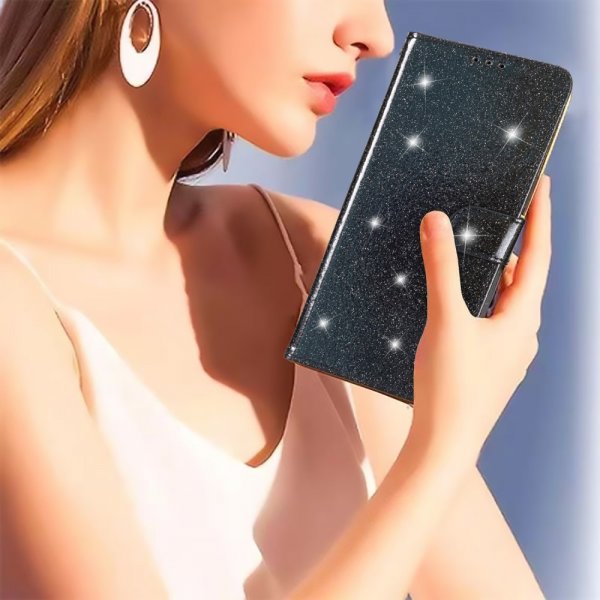 iPhone 15 Pro Max Cover Glimmer Sort