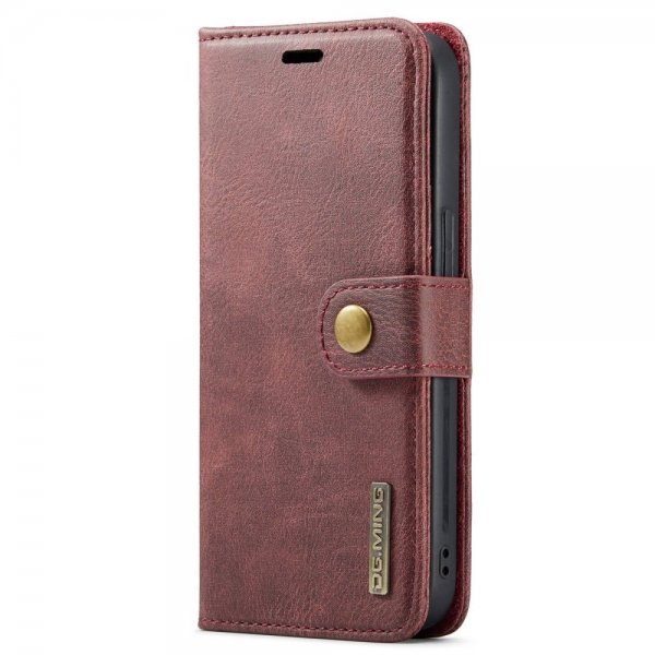 Dg.Ming iPhone 15 Pro Max Etui med Aftageligt Cover Rød