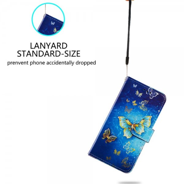 iPhone 15 Pro Max Cover Motiv Gylden Sommerfugl