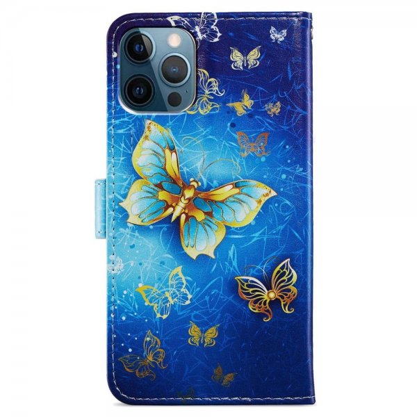 iPhone 15 Pro Max Cover Motiv Gylden Sommerfugl