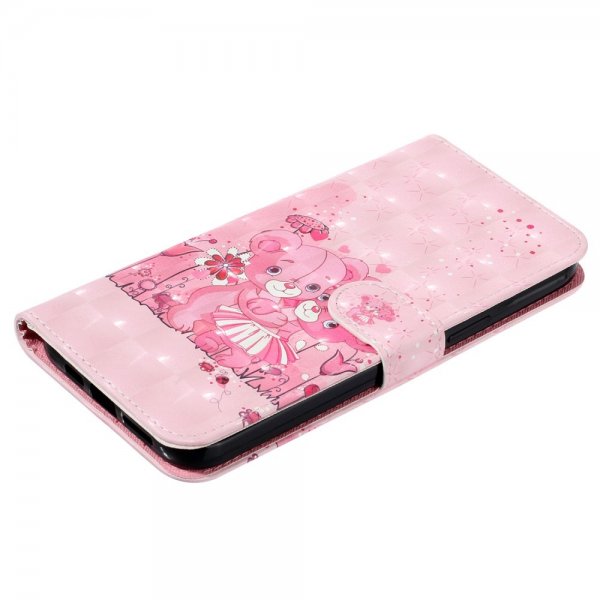 iPhone 15 Pro Max Cover Motiv Lyserøde Bamser