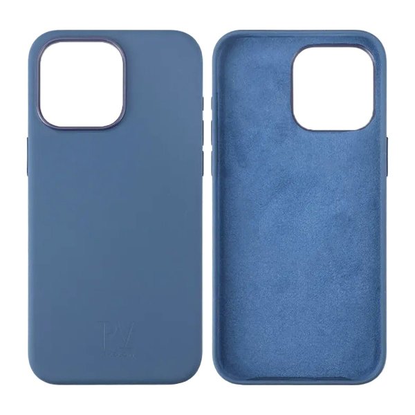Rvelon iPhone 15 Pro Max Cover Silikone Mørkeblå
