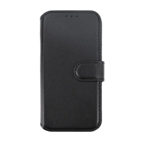 Rvelon iPhone 15 Pro Max Etui Ægte Læder Sort