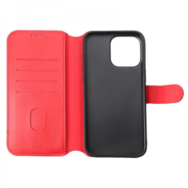 Rvelon iPhone 15 Pro Max Etui Magnetisk Aftageligt Cover Rød