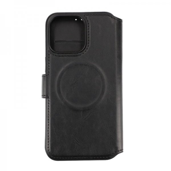 Rvelon iPhone 15 Pro Max Cover 4 Kortrum MagSafe Sort