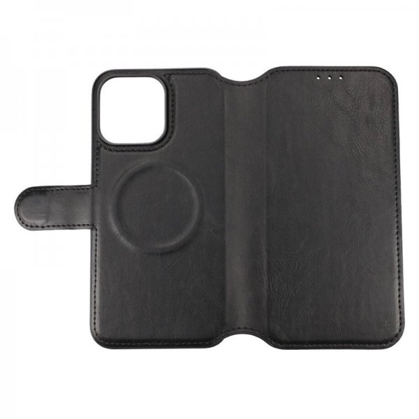 Rvelon iPhone 15 Pro Max Cover 4 Kortrum MagSafe Sort
