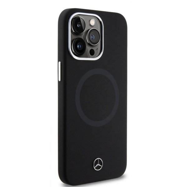 Mercedes Benz iPhone 15 Pro Max Cover Bicolor MagSafe Sort