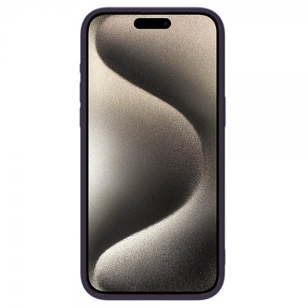 Nillkin iPhone 15 Pro Max Cover CamShield Silky MagSafe Mørklilla