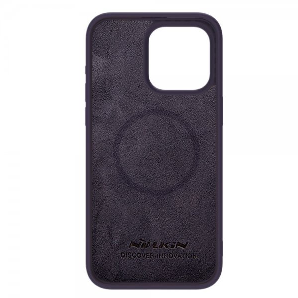 Nillkin iPhone 15 Pro Max Cover CamShield Silky MagSafe Mørklilla