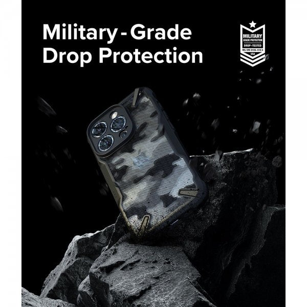 Ringke iPhone 15 Pro Max Cover Fusion X Design Camo Black