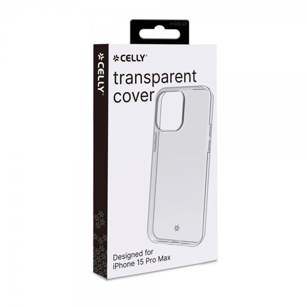 Celly iPhone 15 Pro Max Cover GELSKIN Transparent