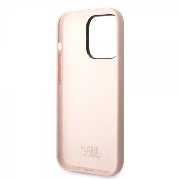 Karl Lagerfeld iPhone 15 Pro Max Cover Ikonik NFT Rosa