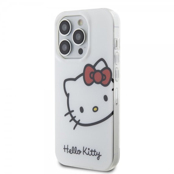 Hello Kitty iPhone 15 Pro Max Cover Kitty Logo Hvid