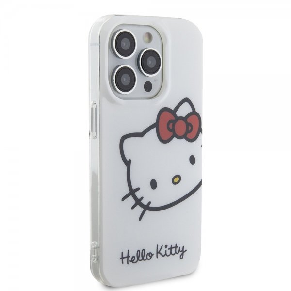 Hello Kitty iPhone 15 Pro Max Cover Kitty Logo Hvid