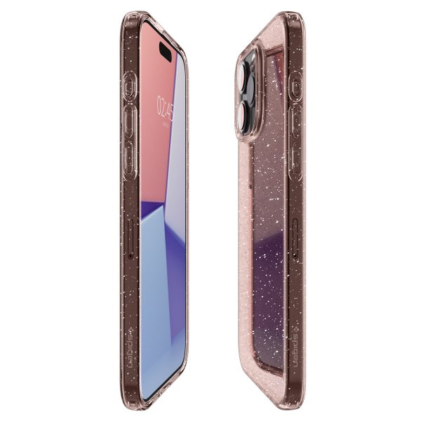 Spigen iPhone 15 Pro Max Cover Liquid Crystal Glitter Rose Quartz