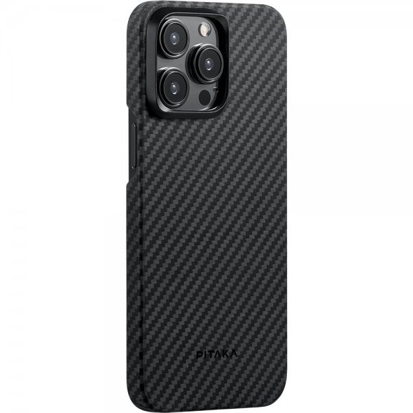 Pitaka iPhone 15 Pro Max Cover MagEZ Case 4 Sort/Grå Twill