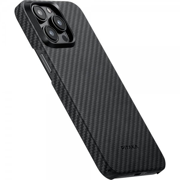 Pitaka iPhone 15 Pro Max Cover MagEZ Case 4 Sort/Grå Twill