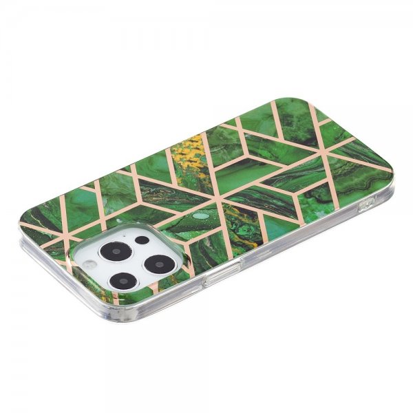 iPhone 15 Pro Max Cover Marmormønster Grøn